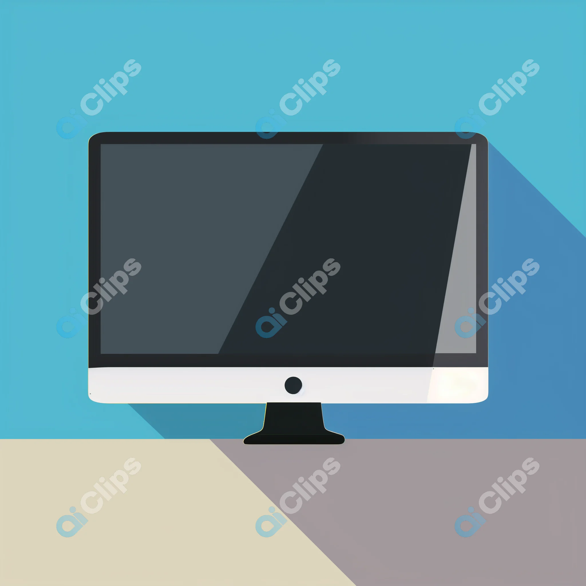 Desktop Monitor Illustration