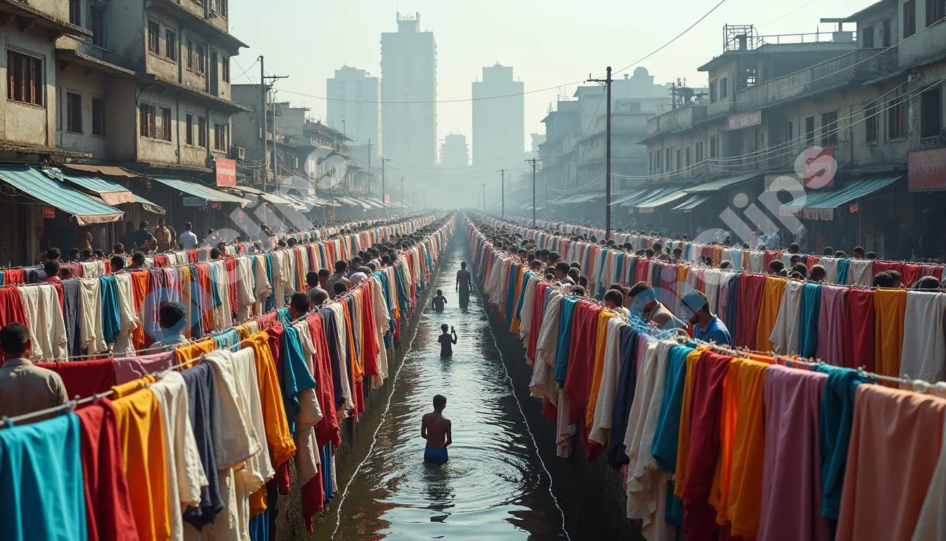 Dhobi Ghat - A Vibrant Display of Traditional Indian Laundry