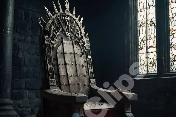 Ancient Wooden Throne