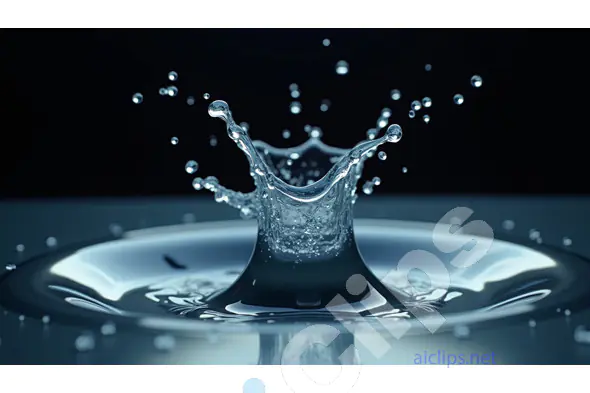 Crystal Clear Water Splash in Slow Motion
