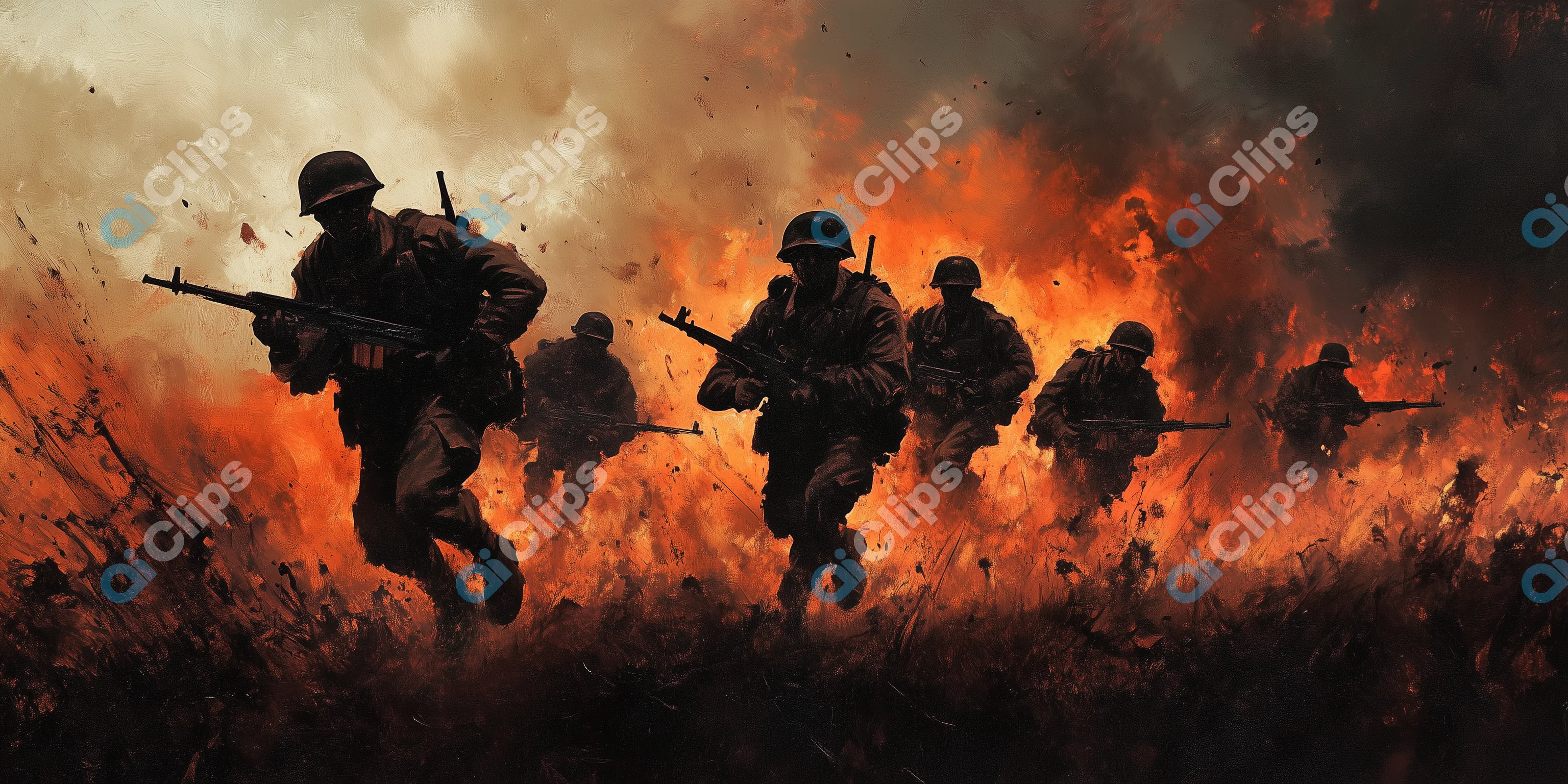 Soldiers in Battle