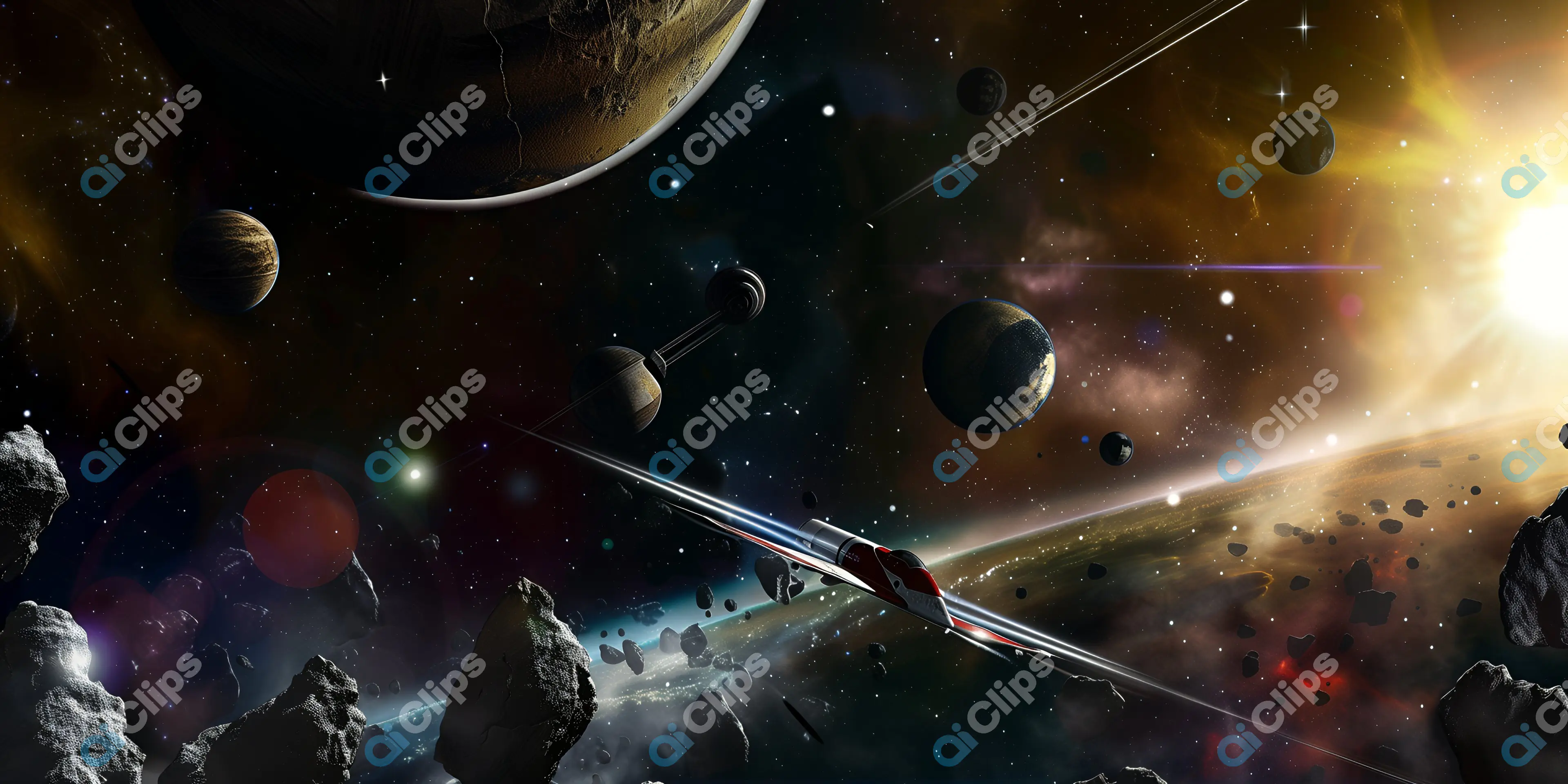 Space Adventure Scene