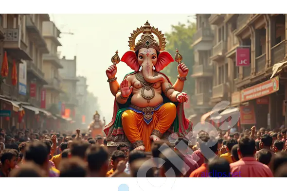 Grand Ganesh Chaturthi Celebration in Mumbai