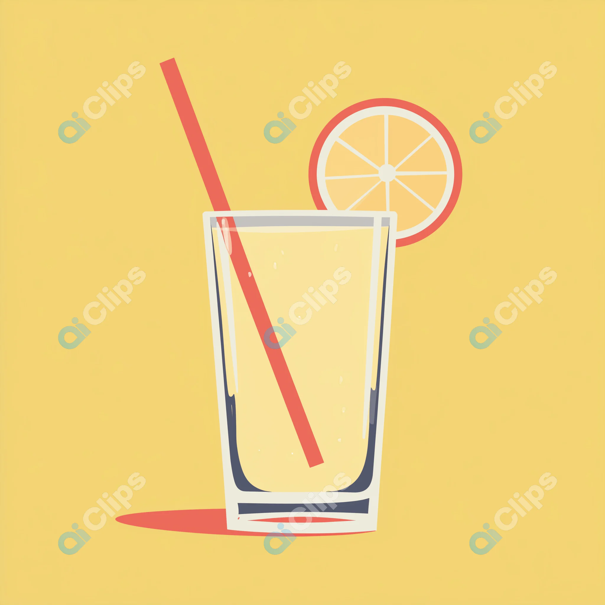 Lemonade Drink Illustration