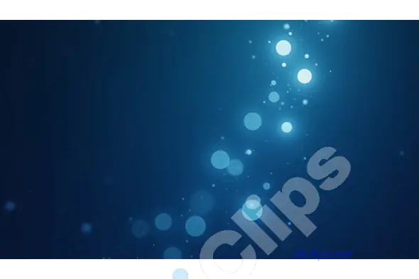 Abstract Bokeh Light Particles on a Blue Backgrounds