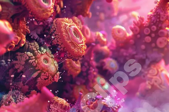 Abstract Coral Reef Fantasy