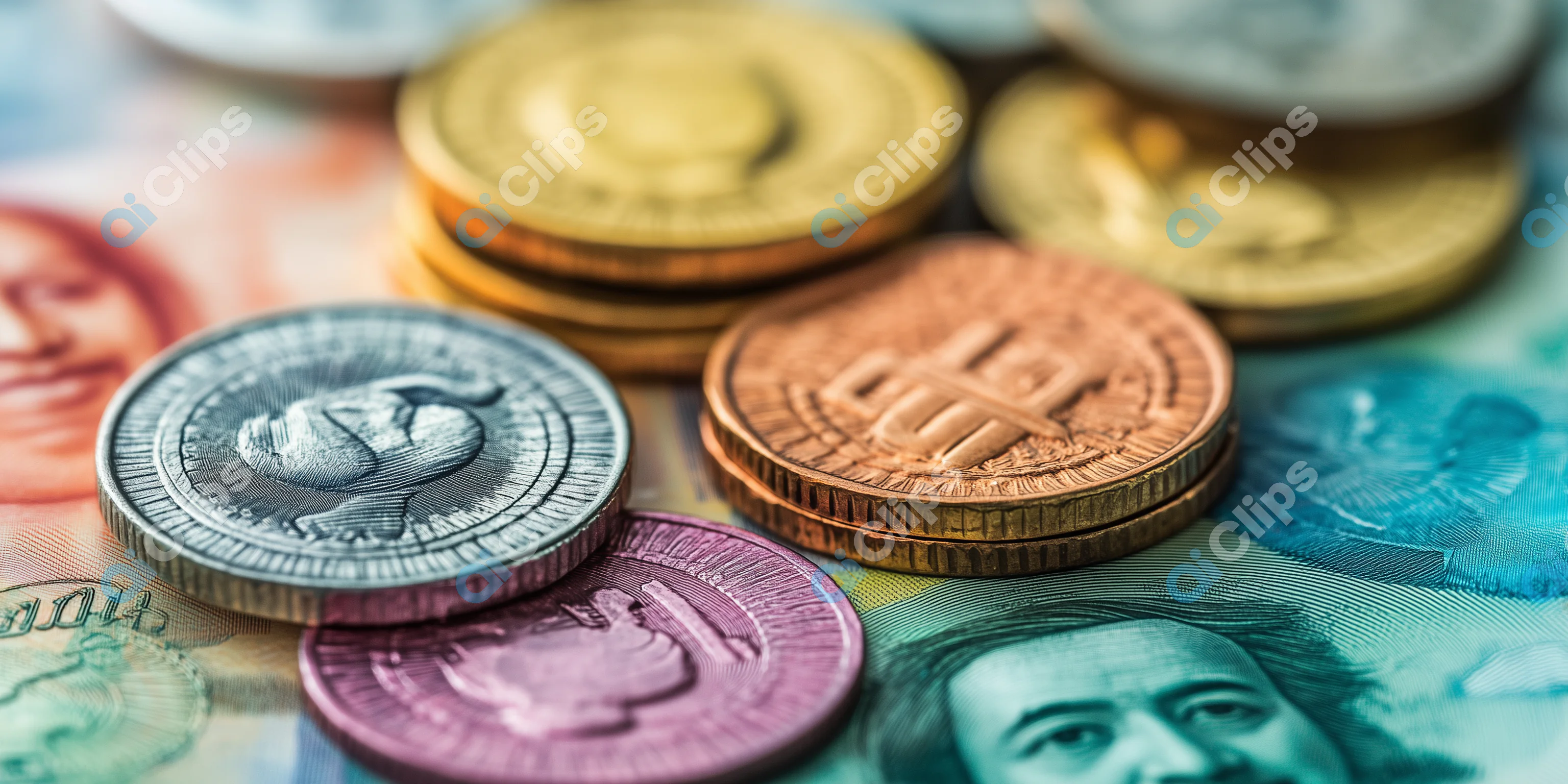 Assorted Currency Coins