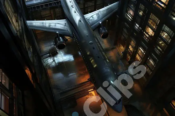 Industrial Airplane Hangar