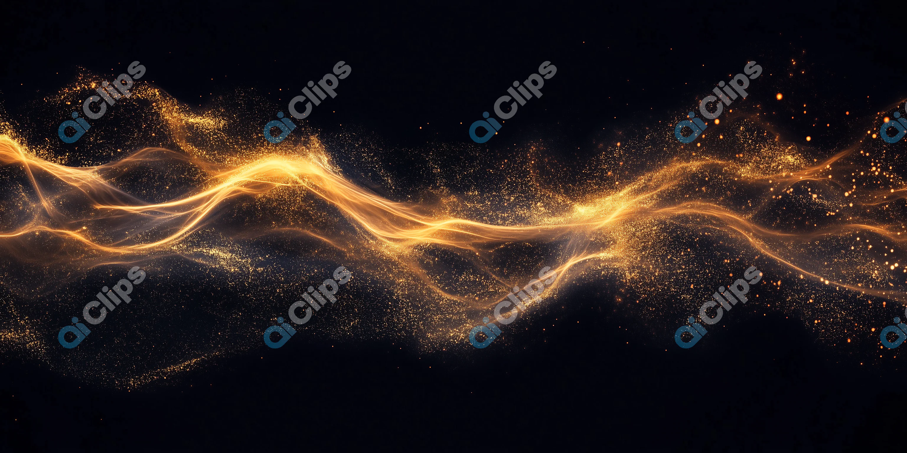 Golden Light Wave Effect