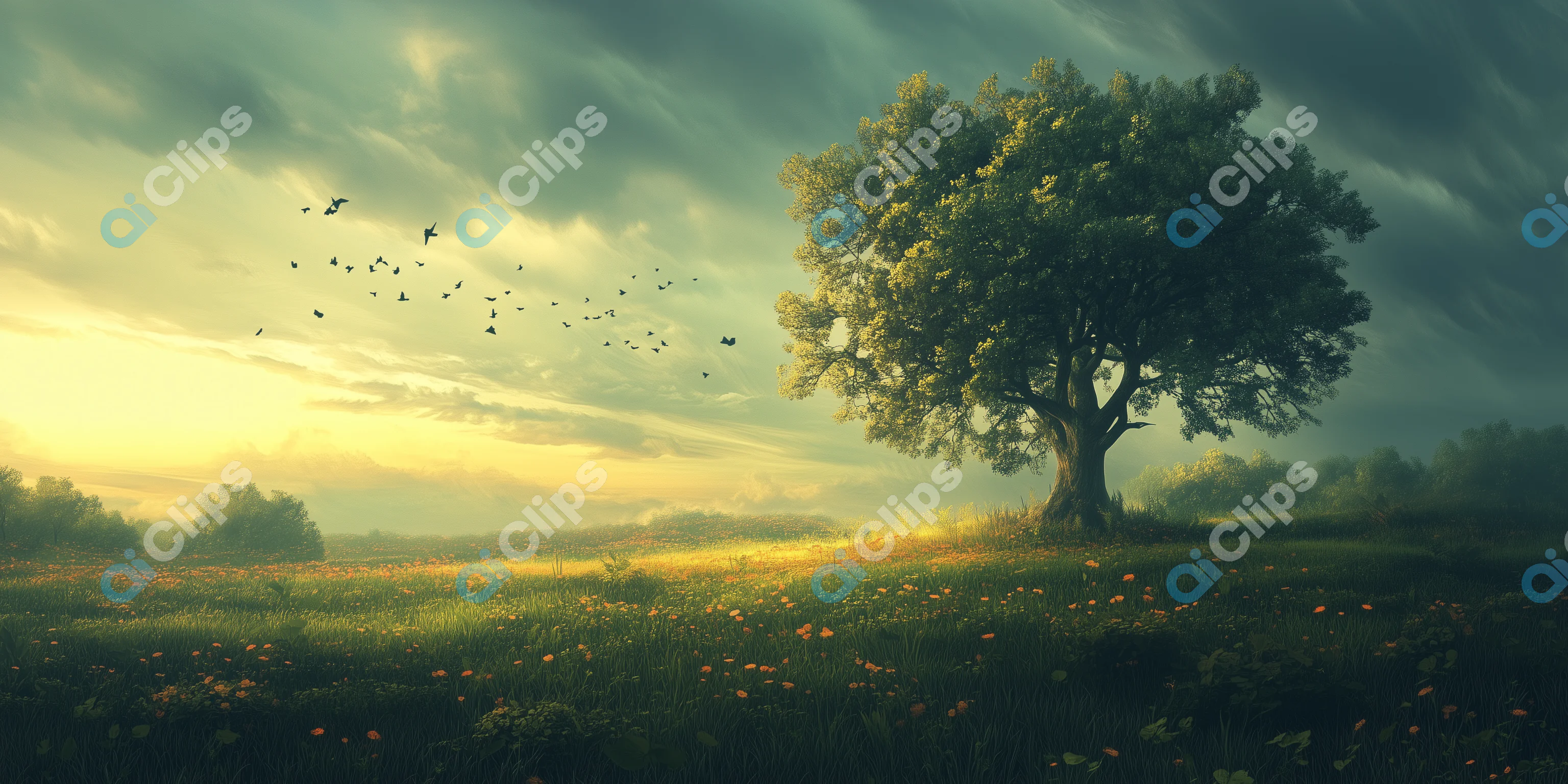Serene Sunrise Meadow