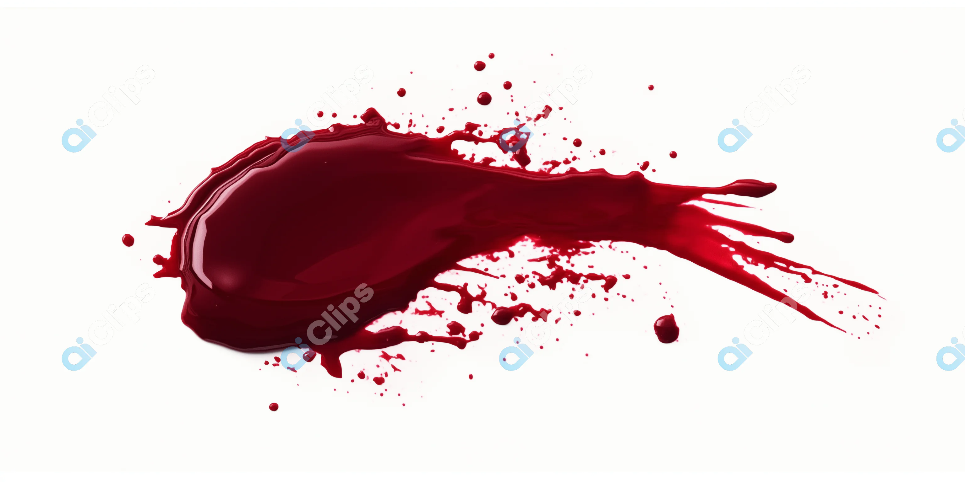 Red Liquid Splash Effect
