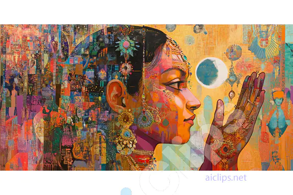 Vibrant Cultural Portrait Art