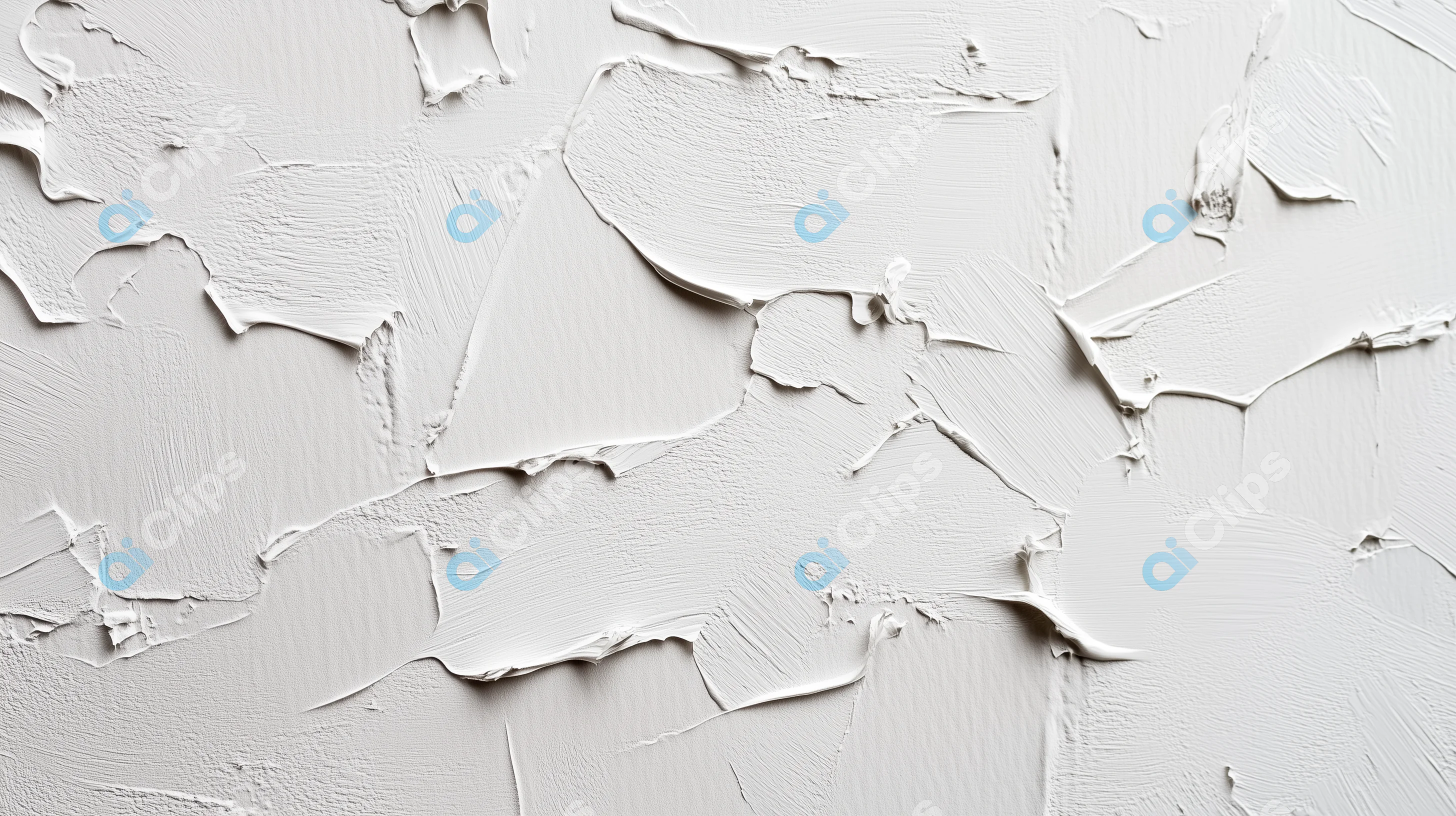 White Plaster Texture with Brush Strokes