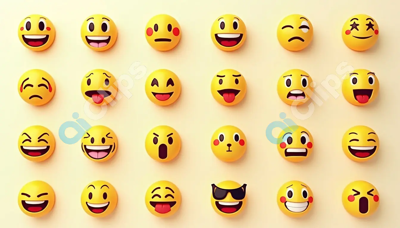 Expanded 3D Emoji Faces Collection