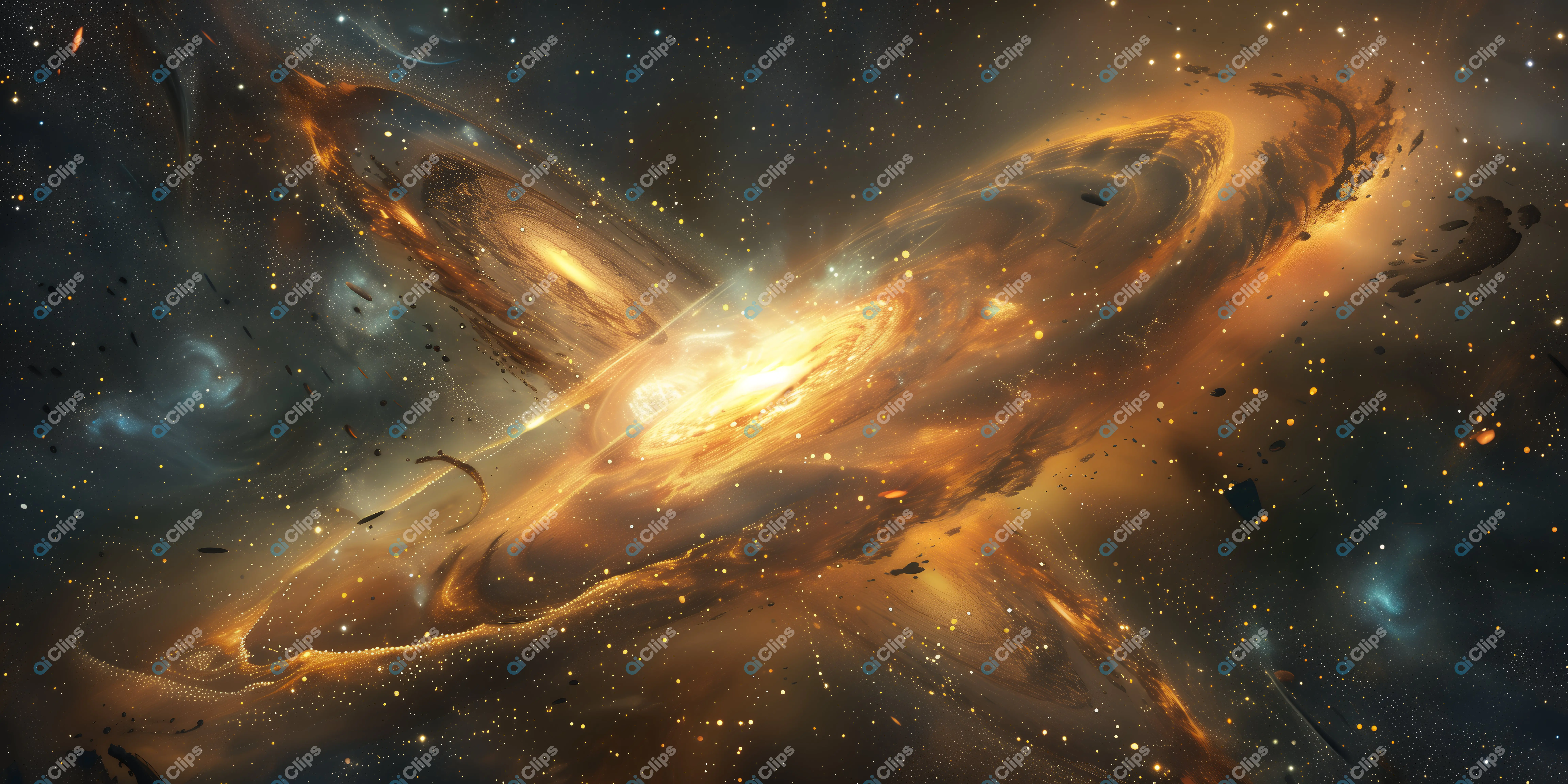 Cosmic Galaxy Collision