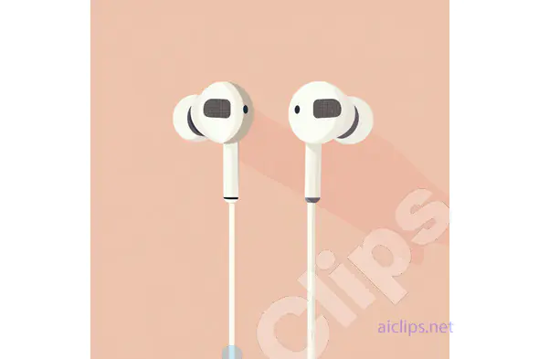 Minimalist Earphones Illustration