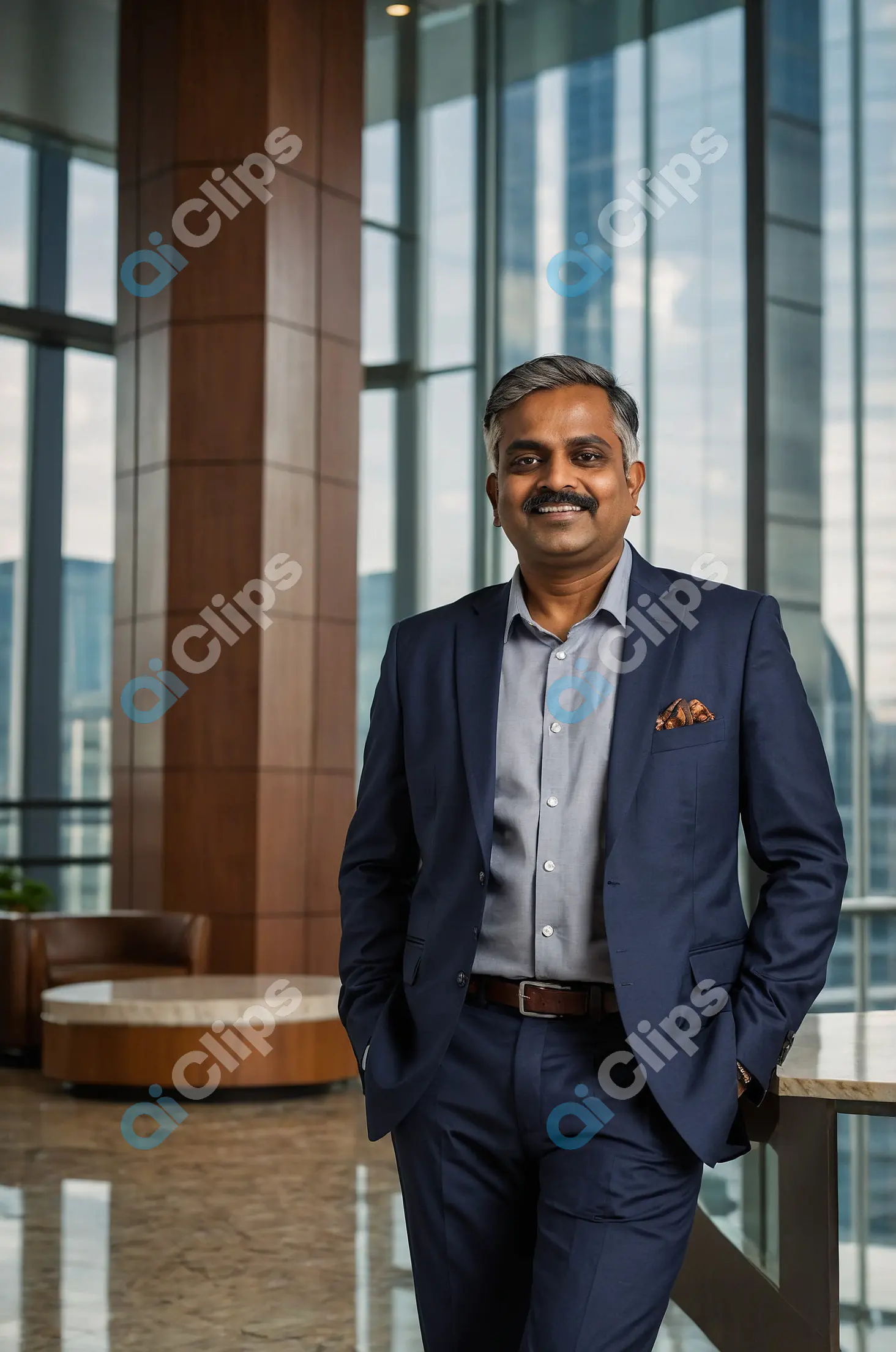 Executive in Modern Office