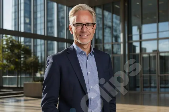 Professional Businessman in Modern Office
