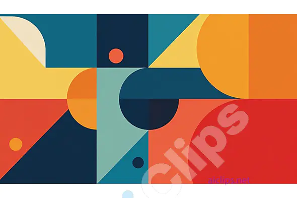 Minimalist Geometric Abstract Art Background
