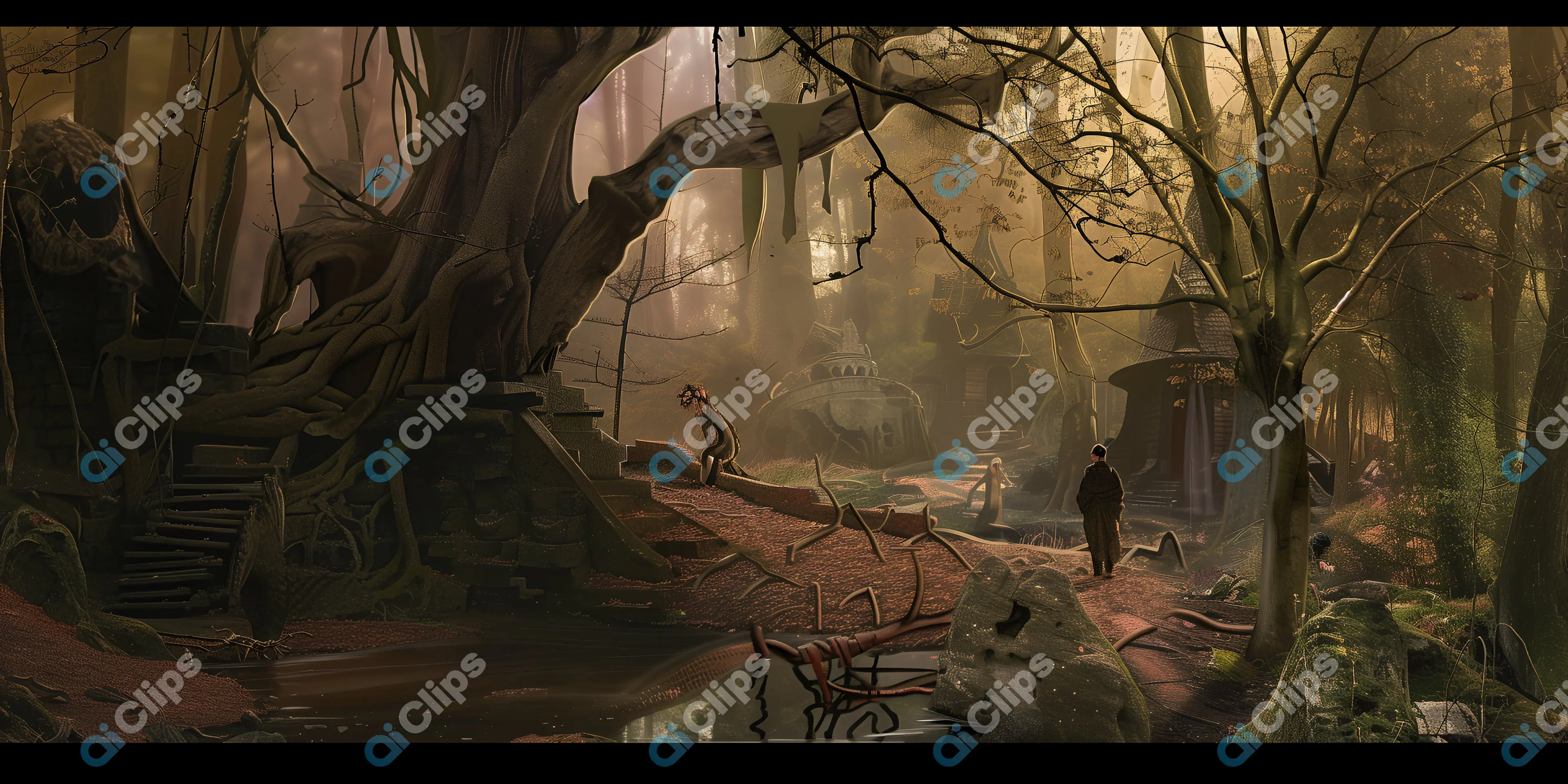 Enchanted Forest Scene