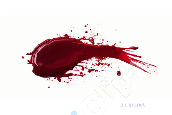 Red Liquid Splash Effect
