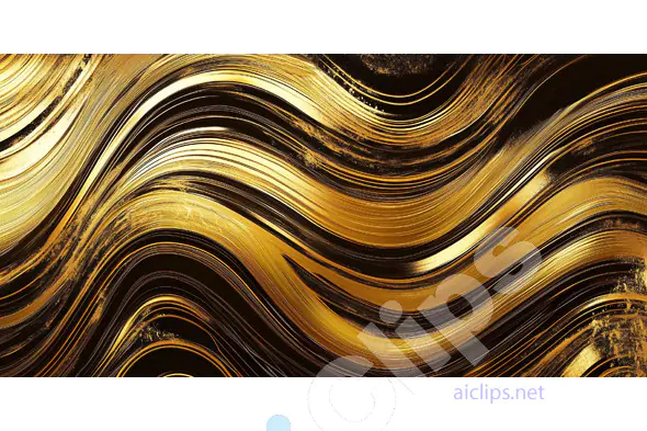 Gold Metallic Wave Texture