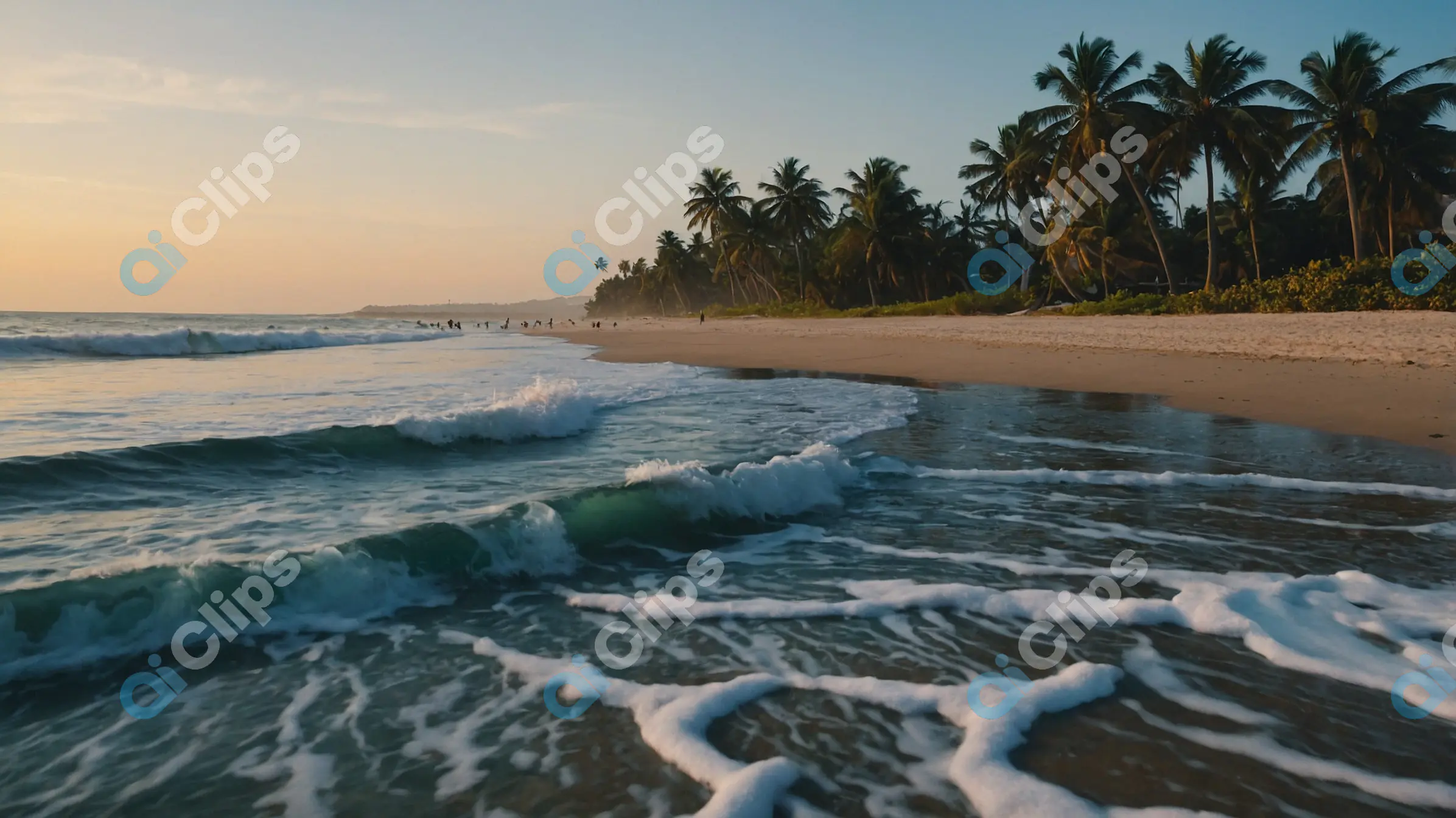 Tropical Beach at Sunset