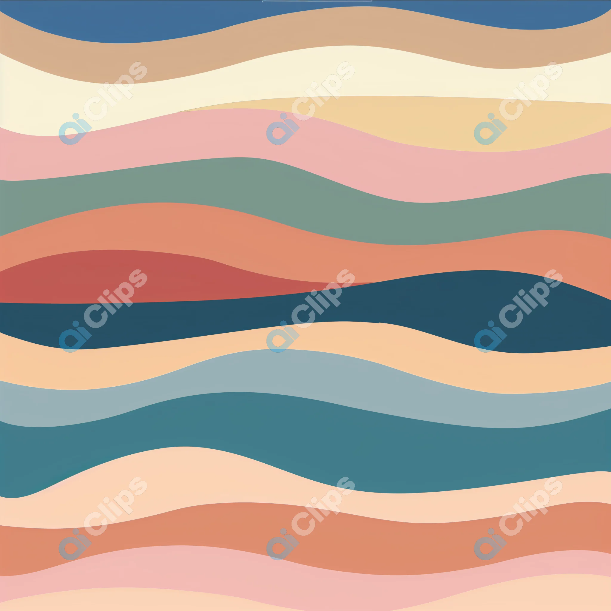 Abstract Colorful Waves