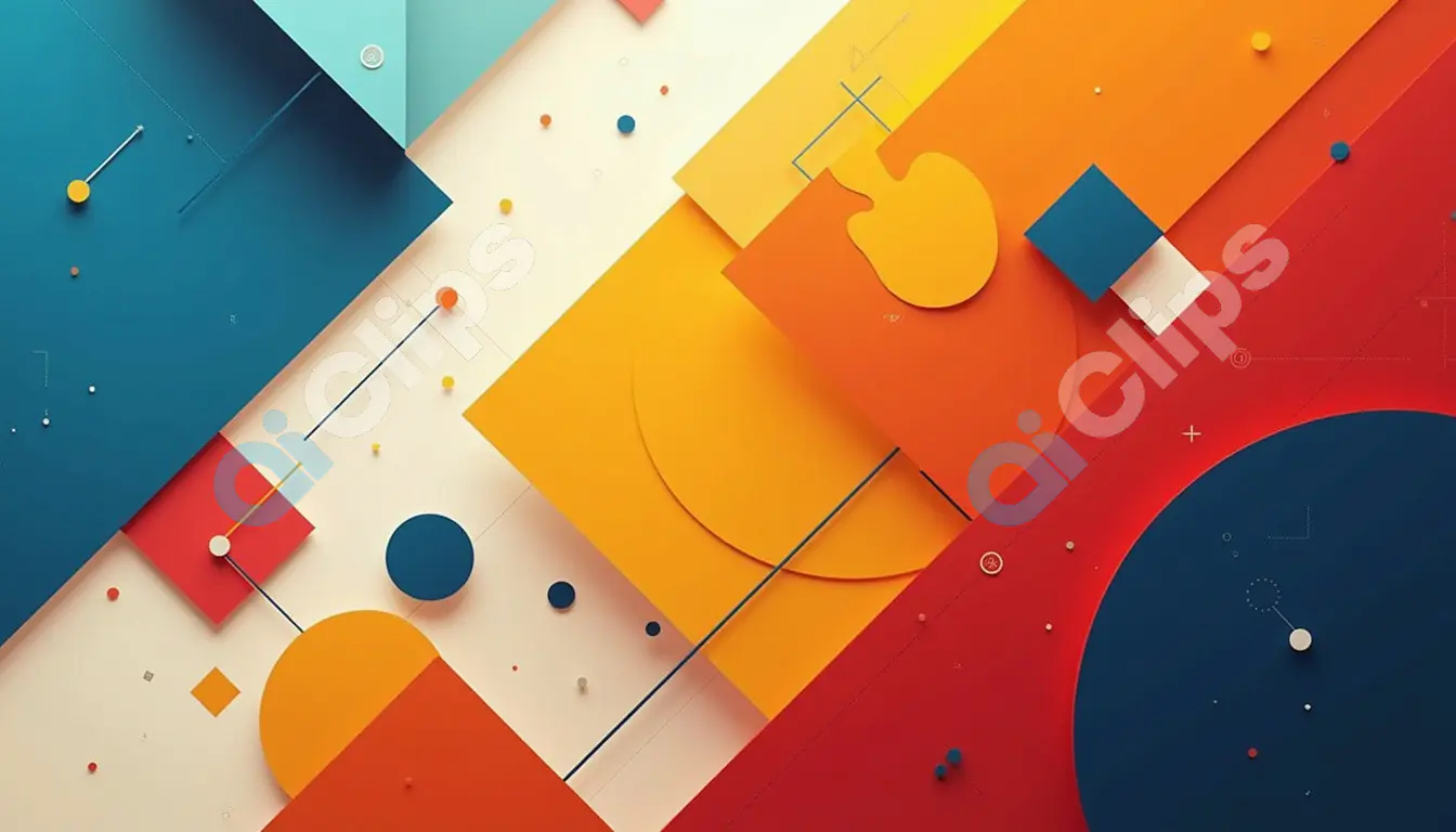 Modern Geometric Abstract 3D Background