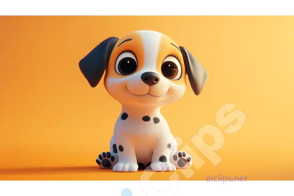 Cute Cartoon Puppy