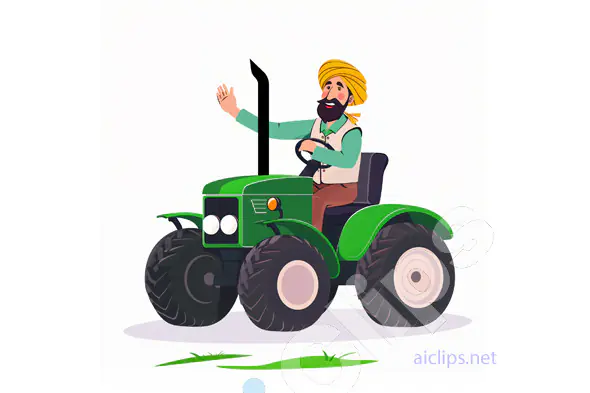 Farmer on Tractor