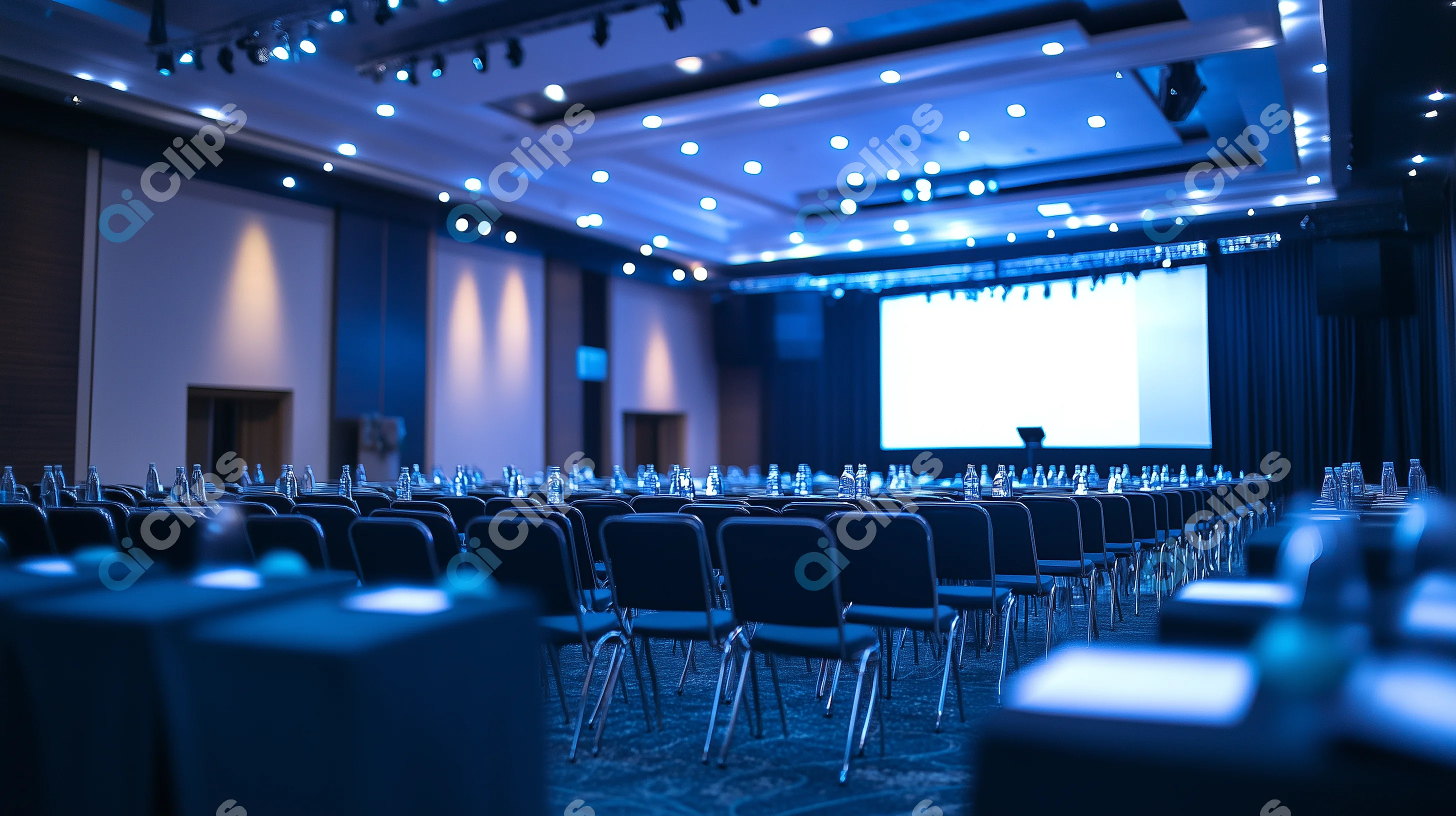 Empty Conference Room Setup