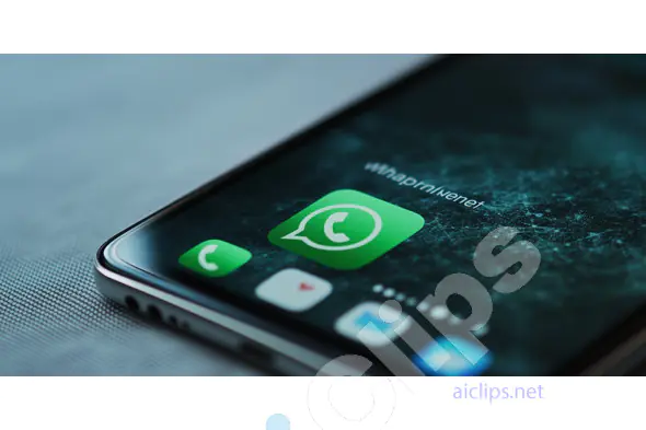 Smartphone with Messaging App Icon