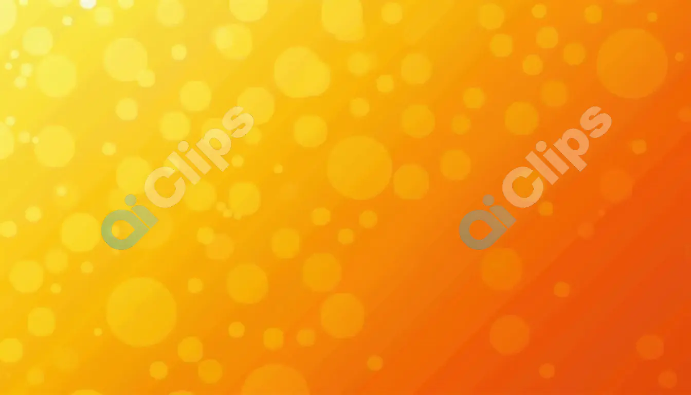 Bright Orange and Yellow Bokeh Background
