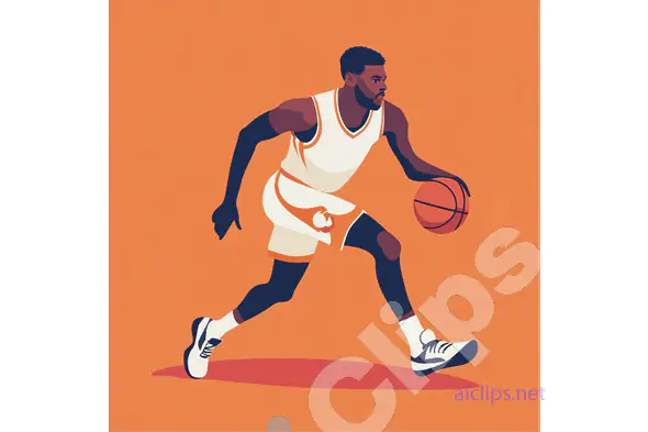 Basketball Player Dribbling