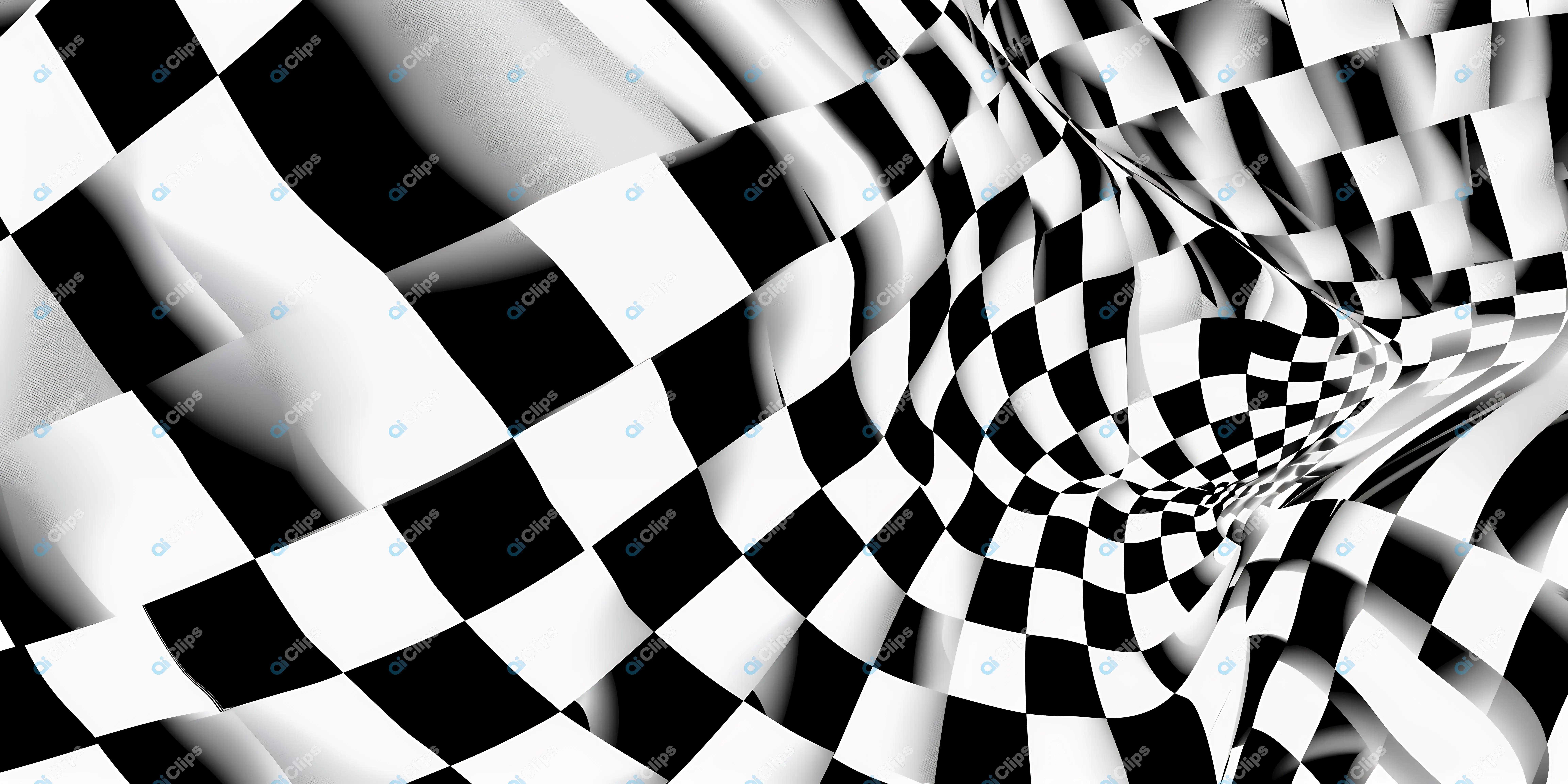 Distorted Checkerboard Pattern