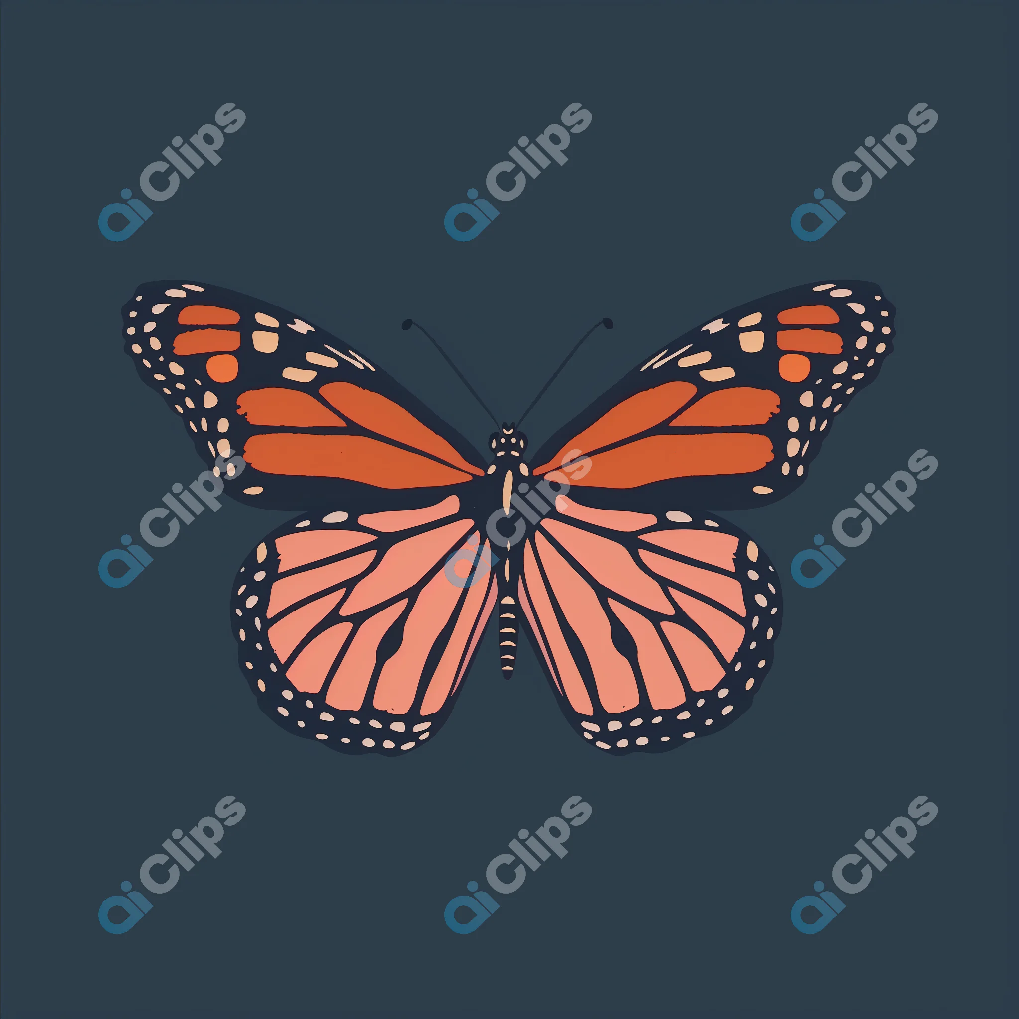 Monarch Butterfly Illustration