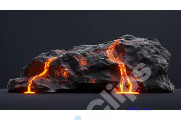 Molten Lava Flow Rock