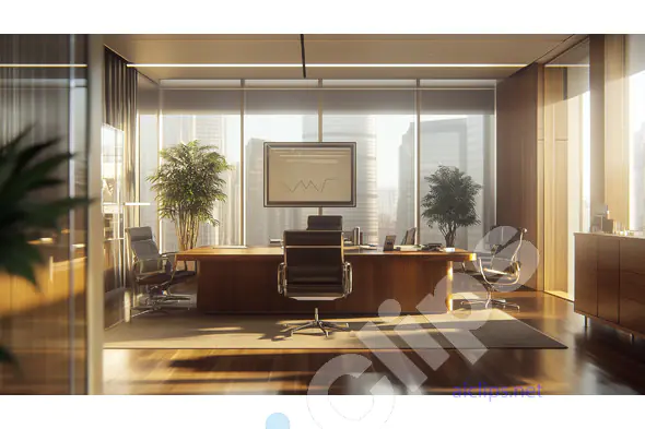 Executive Office with City View