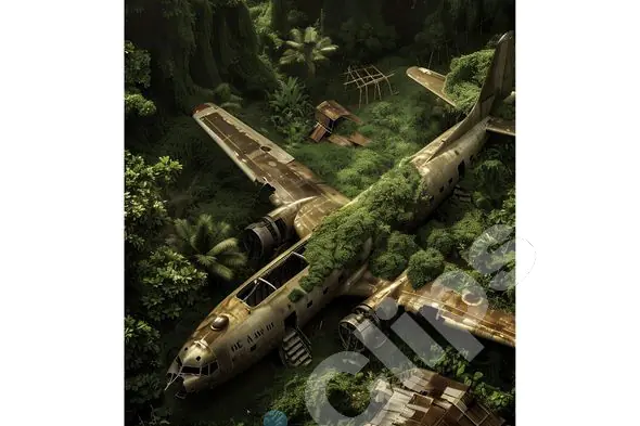 Overgrown Jungle Plane