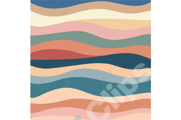 Abstract Colorful Waves