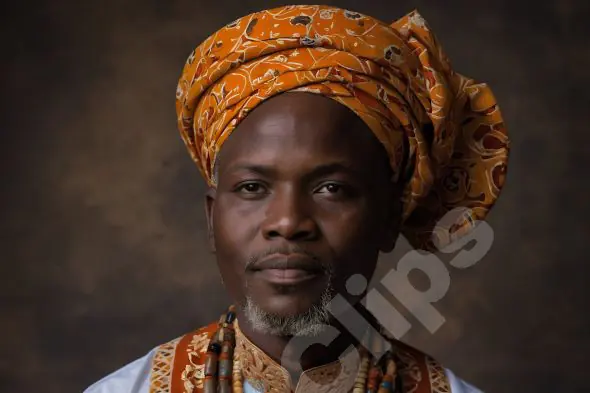 Traditional African Attire Portrait
