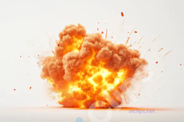 Fiery Orange Explosion