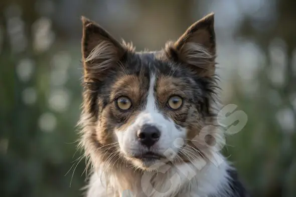 Alert Border Collie Portrait