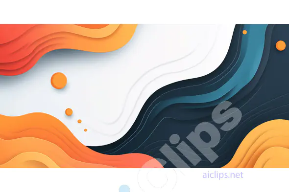 Colorful Abstract Wave Layers