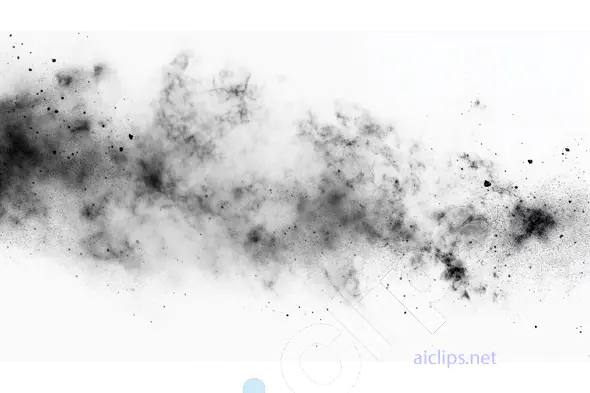 Black Smoke and Dust Explosion Texture