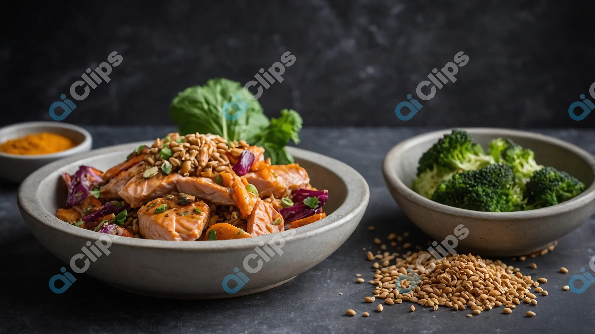 Healthy Salmon Bowl