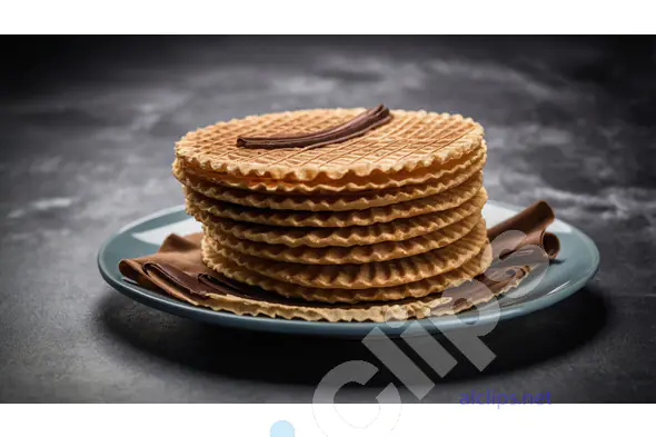 Stack of Waffle Cookies