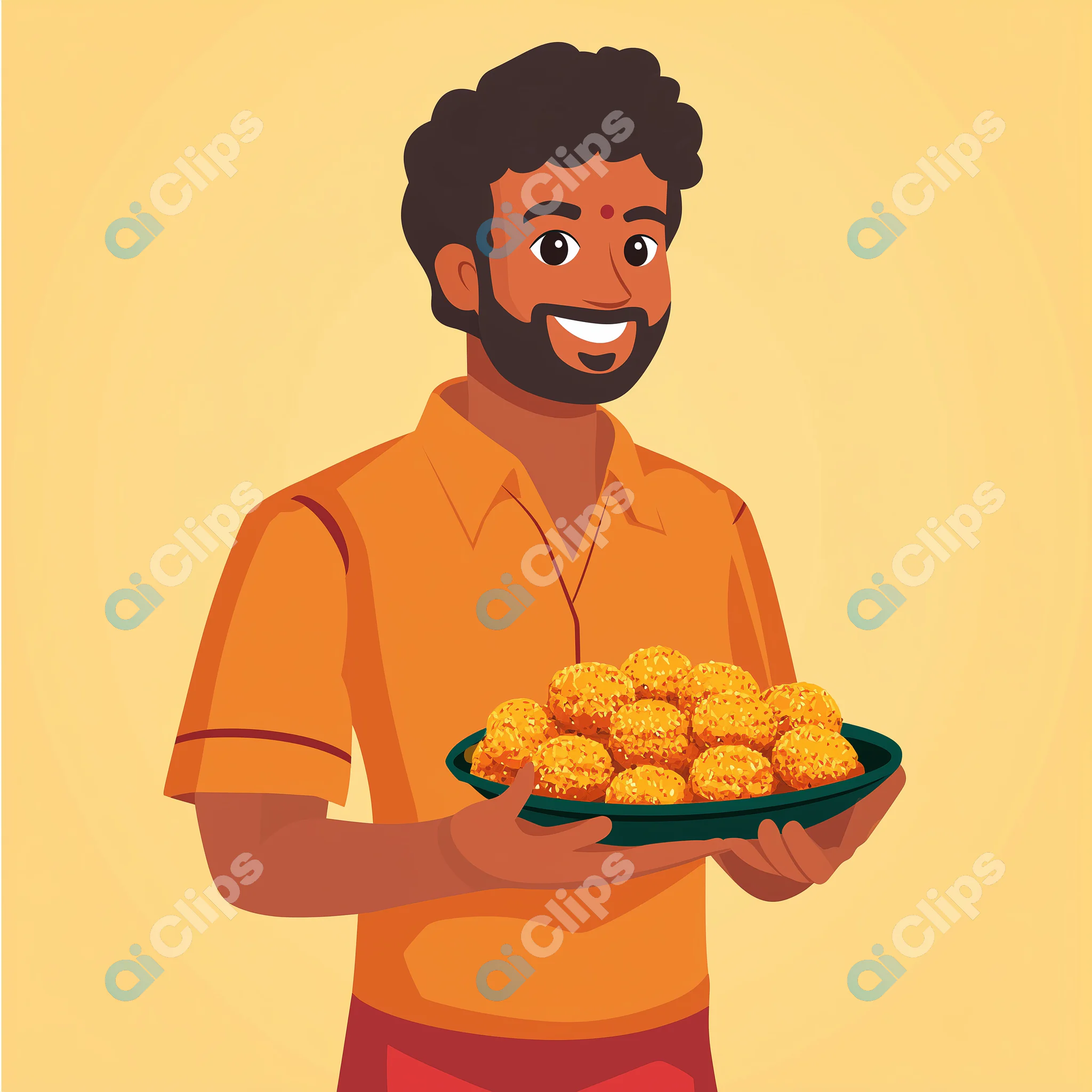 Man with Sweets