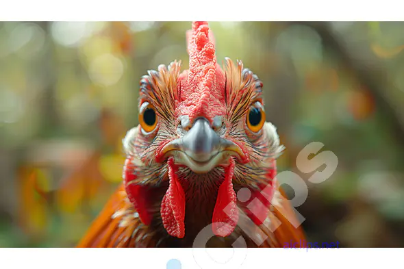 Intense Rooster Cock Close-Up